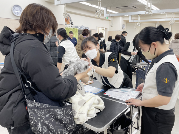 お客様の接客を実践♪
